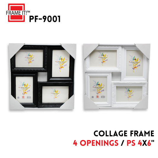 PS Collage Frame White 4(4x6) Openings
