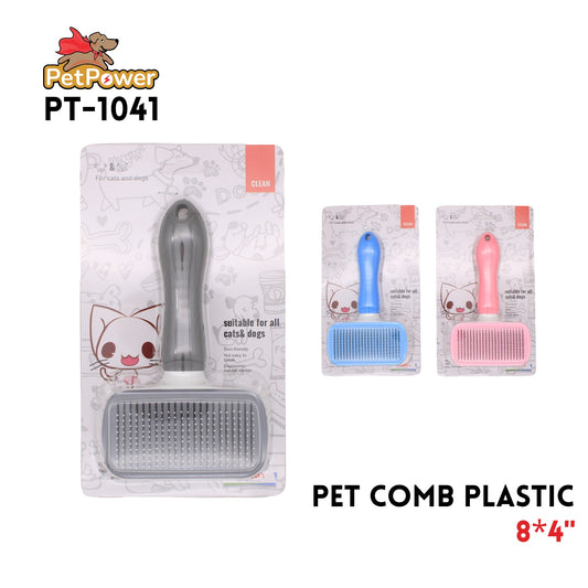 Pet Comb 8x4" Plastic