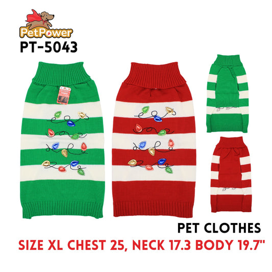 Pet Clothes XXL, Acrylic,Chest25" neck17.3" Body Leghth19.7