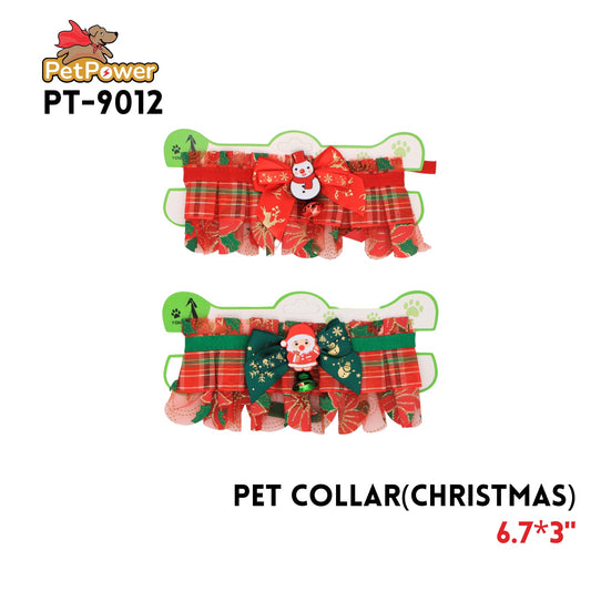 Pet Christmas  Collars 6.7"x3"