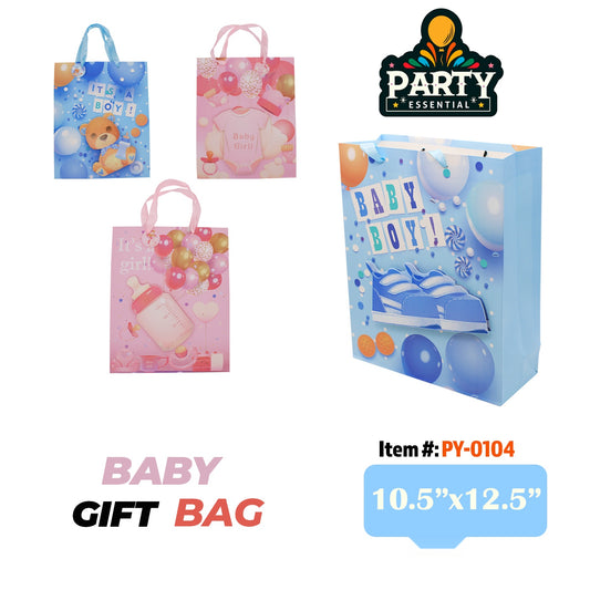 10.5"x12.5"X4" 3D Baby Gift Bag