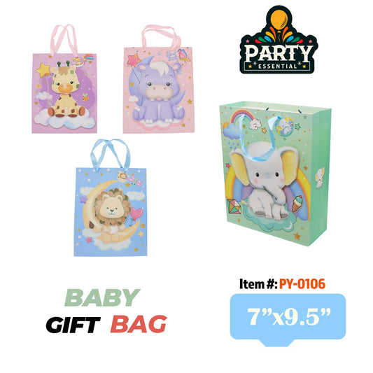 7"x9.5" X3" 3D Baby Gift Bag