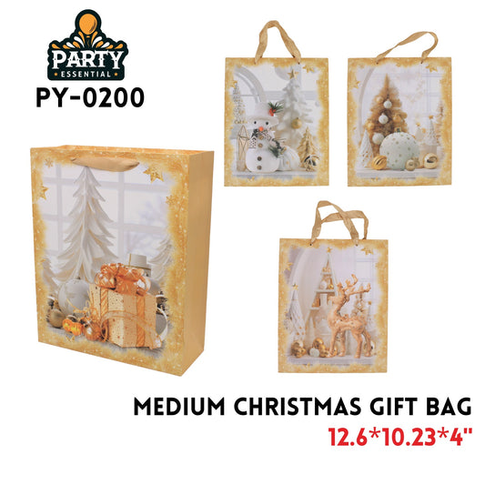 Christmas Gift Bag MED 12.6"x10.23"x4"