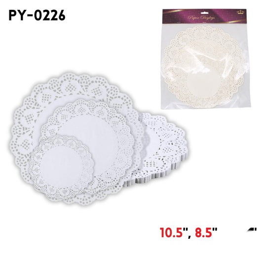 paper placemat 36pc 10.5"/8.5"/6.5"