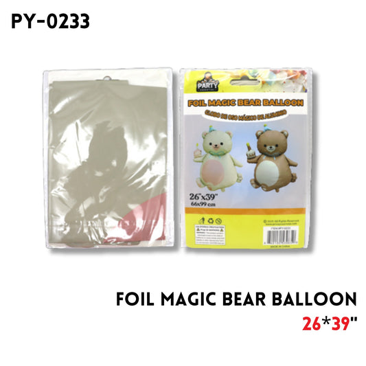 Foil Magic Bear Balloon 26"x39"