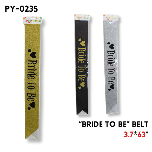 "Bride to be" belt 3.7"x63"