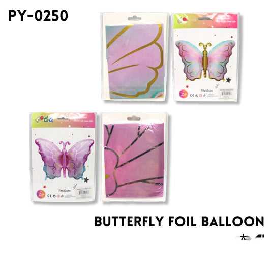 Butterfly foil balloon 31"x21"