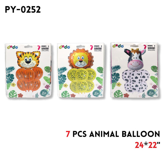 7pcs Animal Balloon  24"x22"