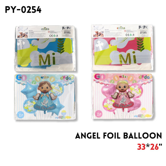 Angel foil balloon 33"x26"