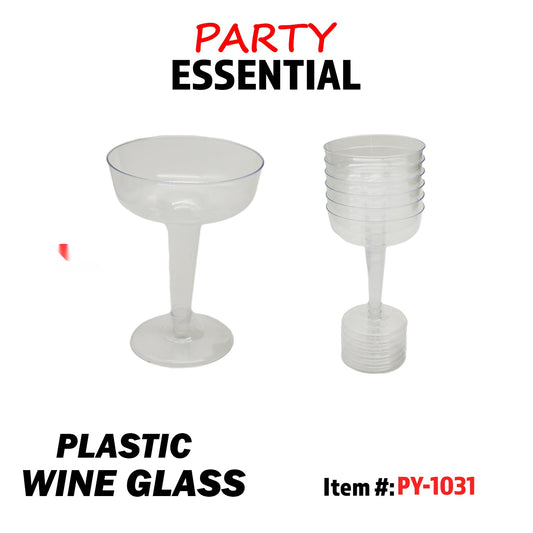 6pcs Plastic Wine Glass