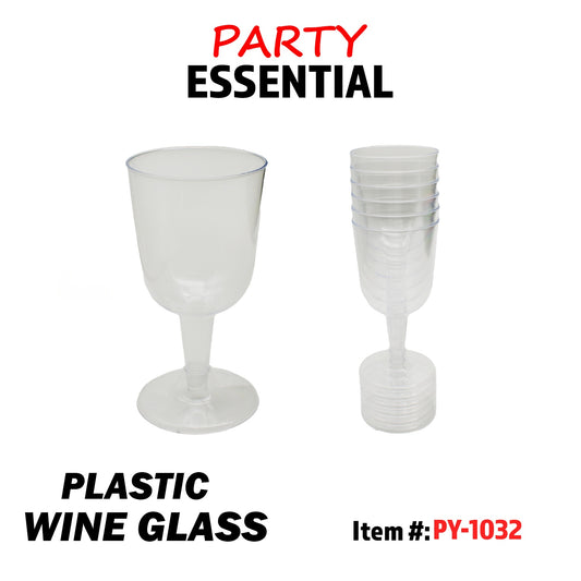 6pcs Plastic Wine Glass