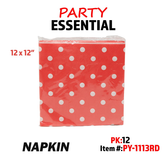 20pcs 12??x12"Napkin Redd