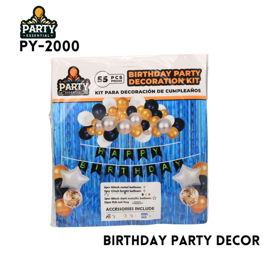 55pcs Birthday Party Decoration Kit