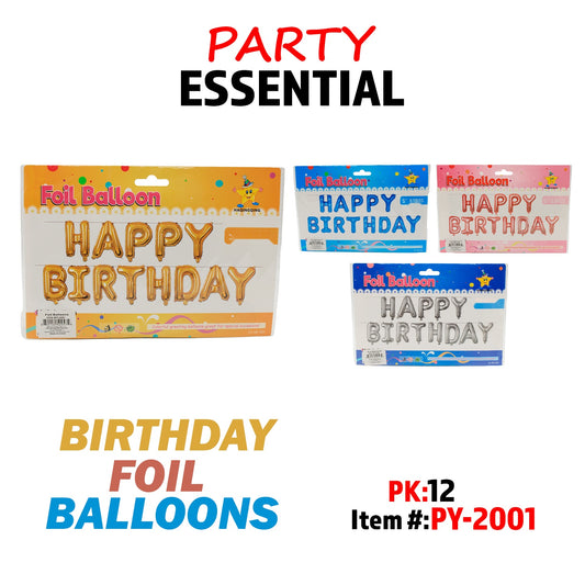 Happy Birthday Foil Balloons