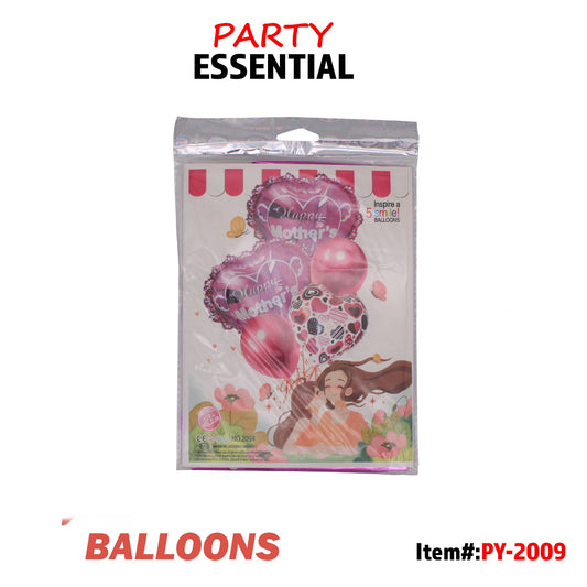Foil Balloons mother's day 5 pc set