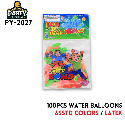 100PCS Water Balloons ,Asstd colors,Latex