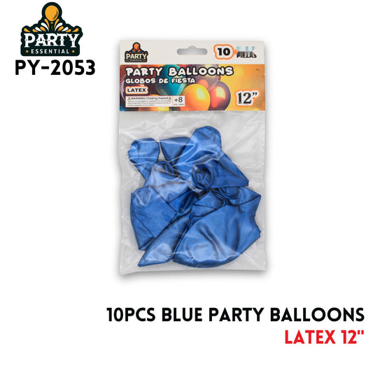 10PCS Blue Party Balloons 12",2.8g/pcs,Latex