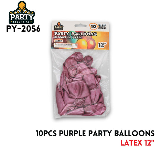 10PCS Purple Party Balloons 12",2.8g/pcs,Latex