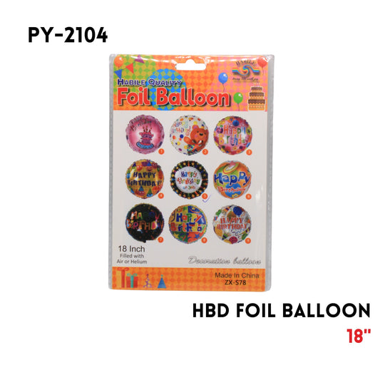 1PCFoil Balloon18"D,Happy Birthday in Spanish,hydrogen