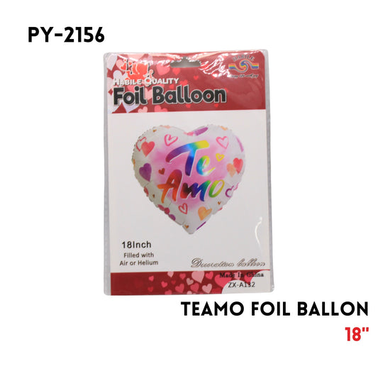 1PC I LOVE YOU in Spanish Foil Balloon 18"D,hydrogen