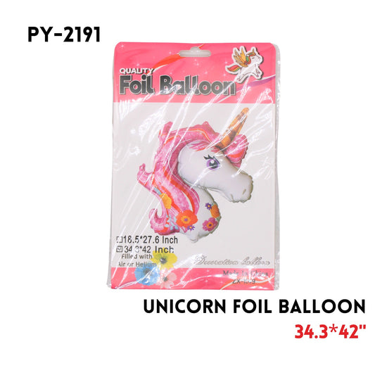 Pink Unicorn Foil Balloon 38"x46"hydrogen balloon