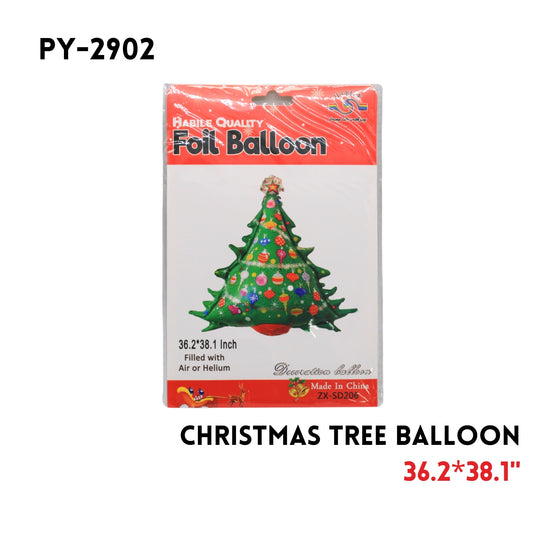 1pcChristmas Trees Foil Balloon 36.2"x38.1"hydrogen