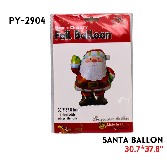 1pc Santa Claus Foil Balloon30.7"x37.8"hydrogen