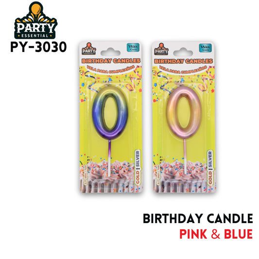 Pink&Blue Birthday Candle #0