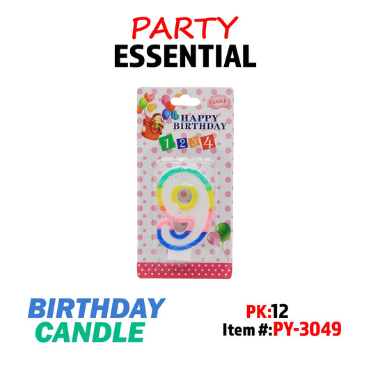 Birthday Candle 9