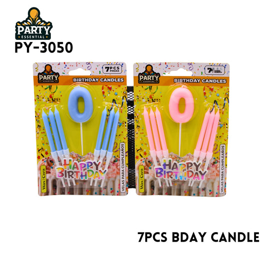 7psc Pink&Blue Birthday Candle #0