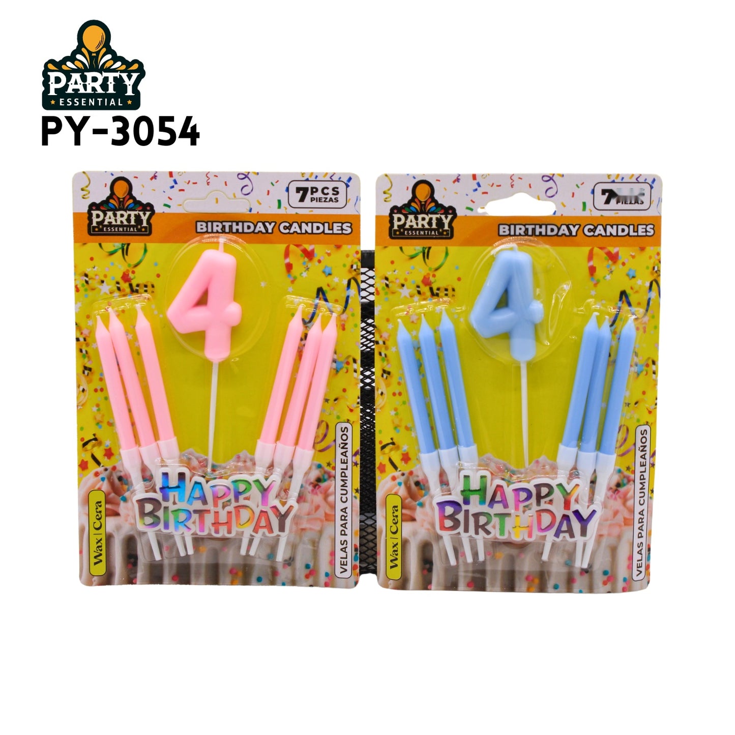 7psc Pink&Blue Birthday Candle #4