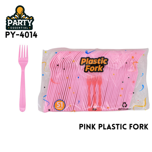 51pcs Forks, L7.11"??W0.99"PP, Pinkkk