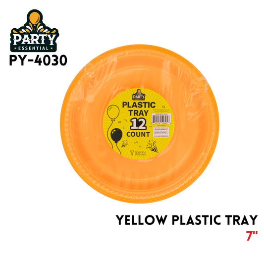 12pk. 7" PS Yellow Plate