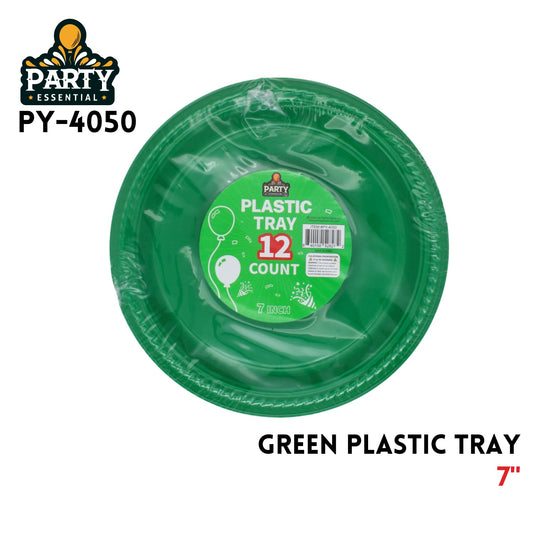 12pk. 7" PS Green Plate