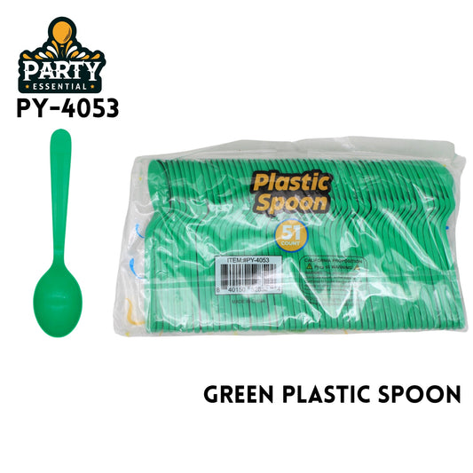 51pcs Spoons, L5.97"??W1.18"PP, Greenj