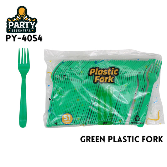 51pcs Forks, L7.11"??W0.99"PP, Greenn