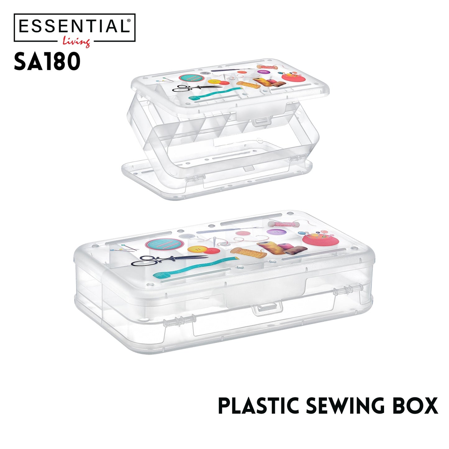 Plastic Sewing Box