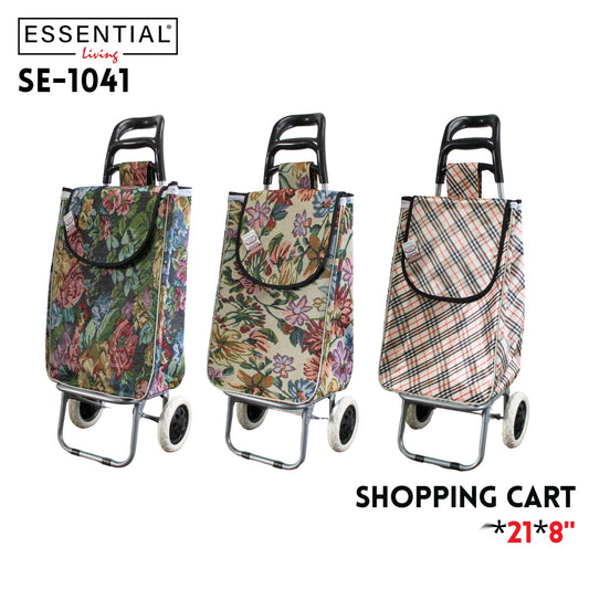 Shopping Cart Printed Designs 12"x21"x8", 3 Colors Asstd