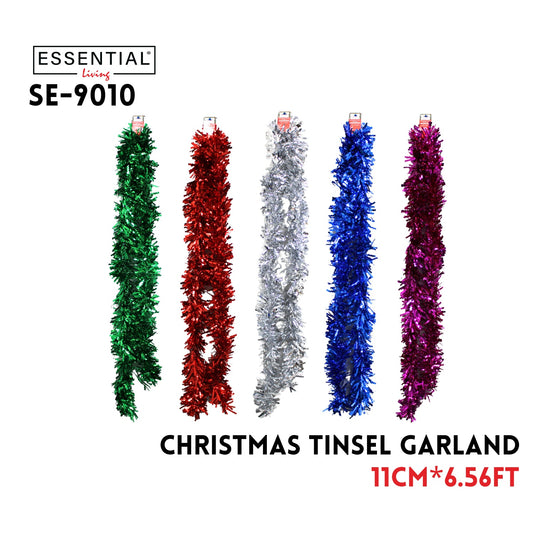 Christmas Tinsel Garland, 11cm x 6.56ft , PET