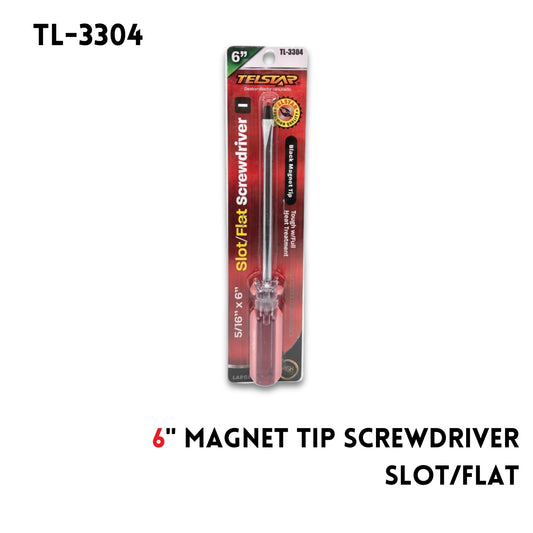 Slotted Magnet Tip (5/16"X6") Screwdriver