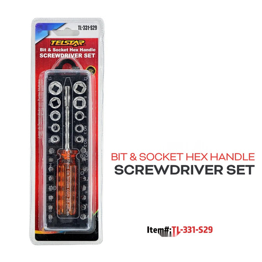 29pcs Precision Ratchet Screwdriver Holder Set, ABS handle