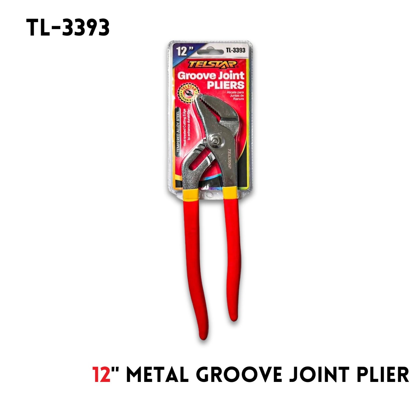 12"Metal Groove Join Plier, A3 Type,  Red Handle