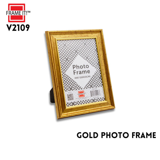 4'x6'  Photo Frame PS Gold