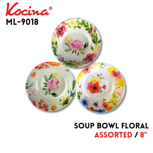 8"Soup Bowl Floral 2025,melamine