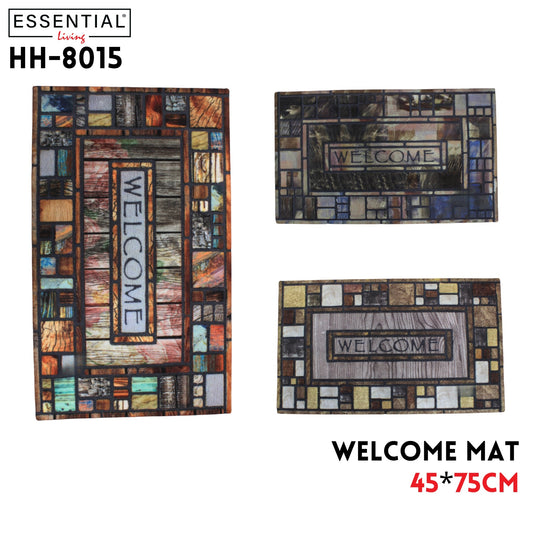 Mat 45x75cm, Flocking, 3 Pattern Assted