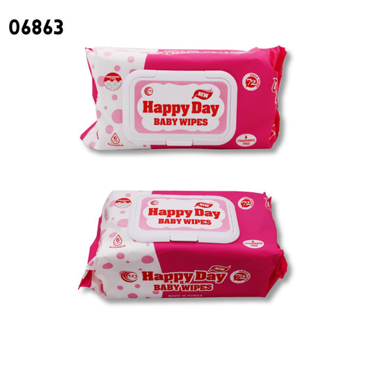 BABY WIPE PINK 72PC