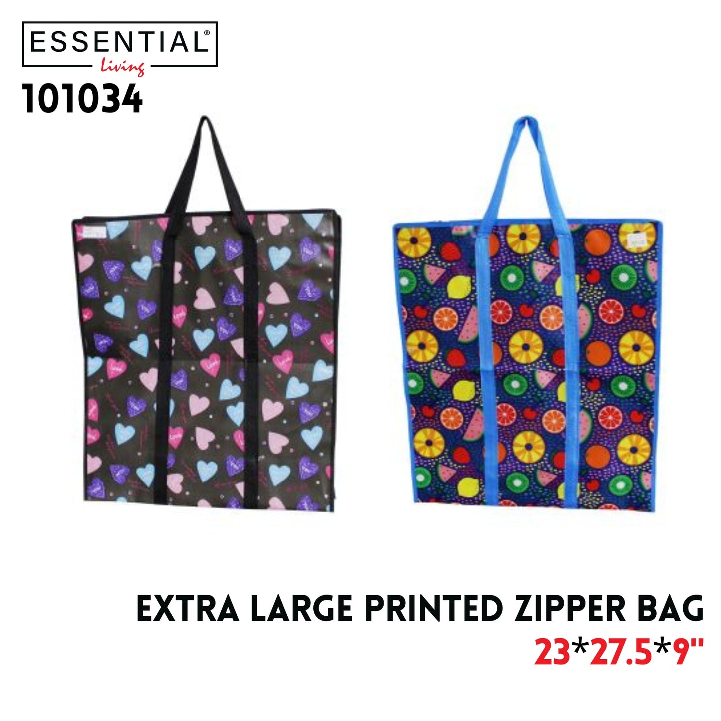 Extra Large Printed Zipper Bag 23"X27.5"X9"