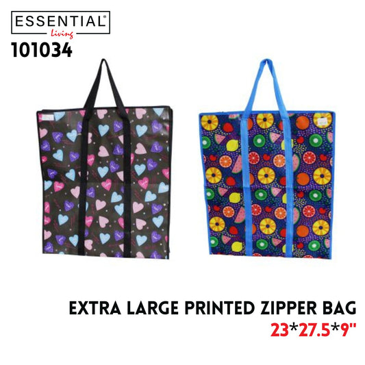 Extra Large Printed Zipper Bag 23"X27.5"X9"