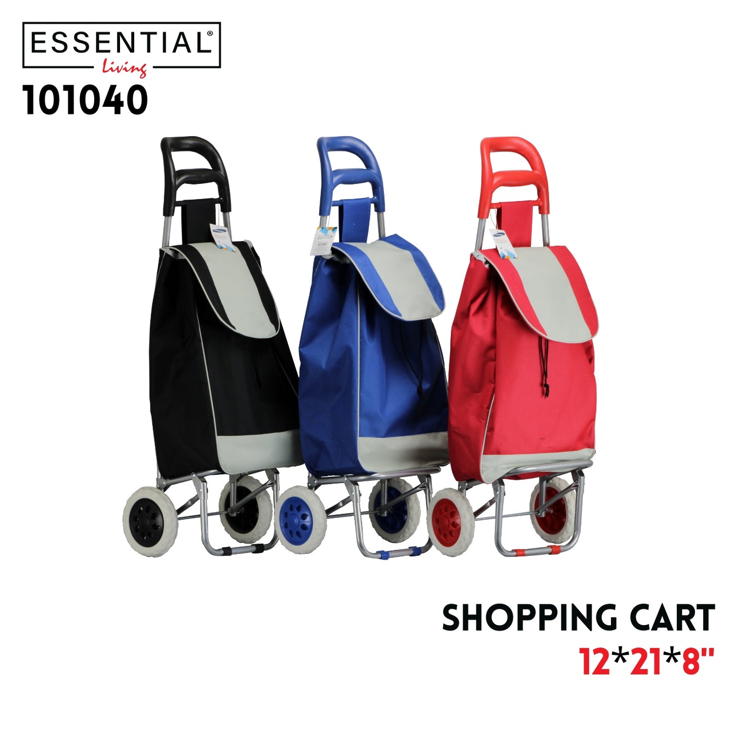Shopping Cart Solid Colors 12"x21"x8"