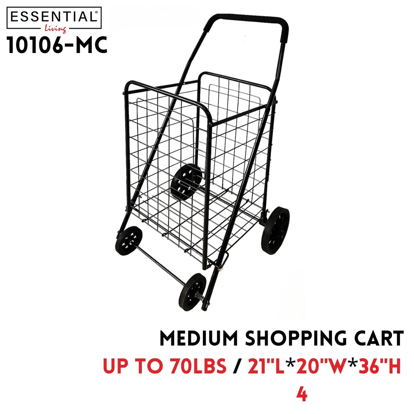 Medium Shopping Cart, 92.5x53x50.5cm